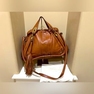 Chloe Brown Leather Shoulder Bag
